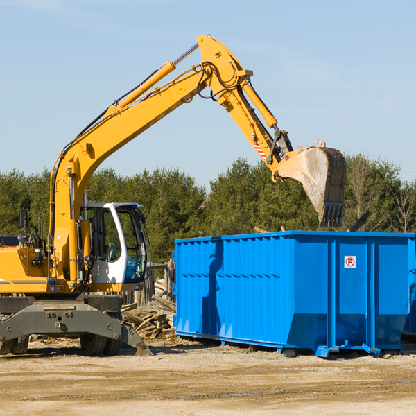 can i rent a residential dumpster for a construction project in Hall